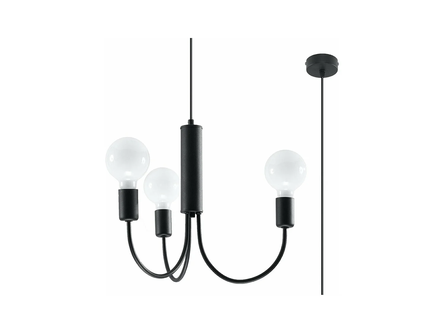 Lustre Polaris 3 noir