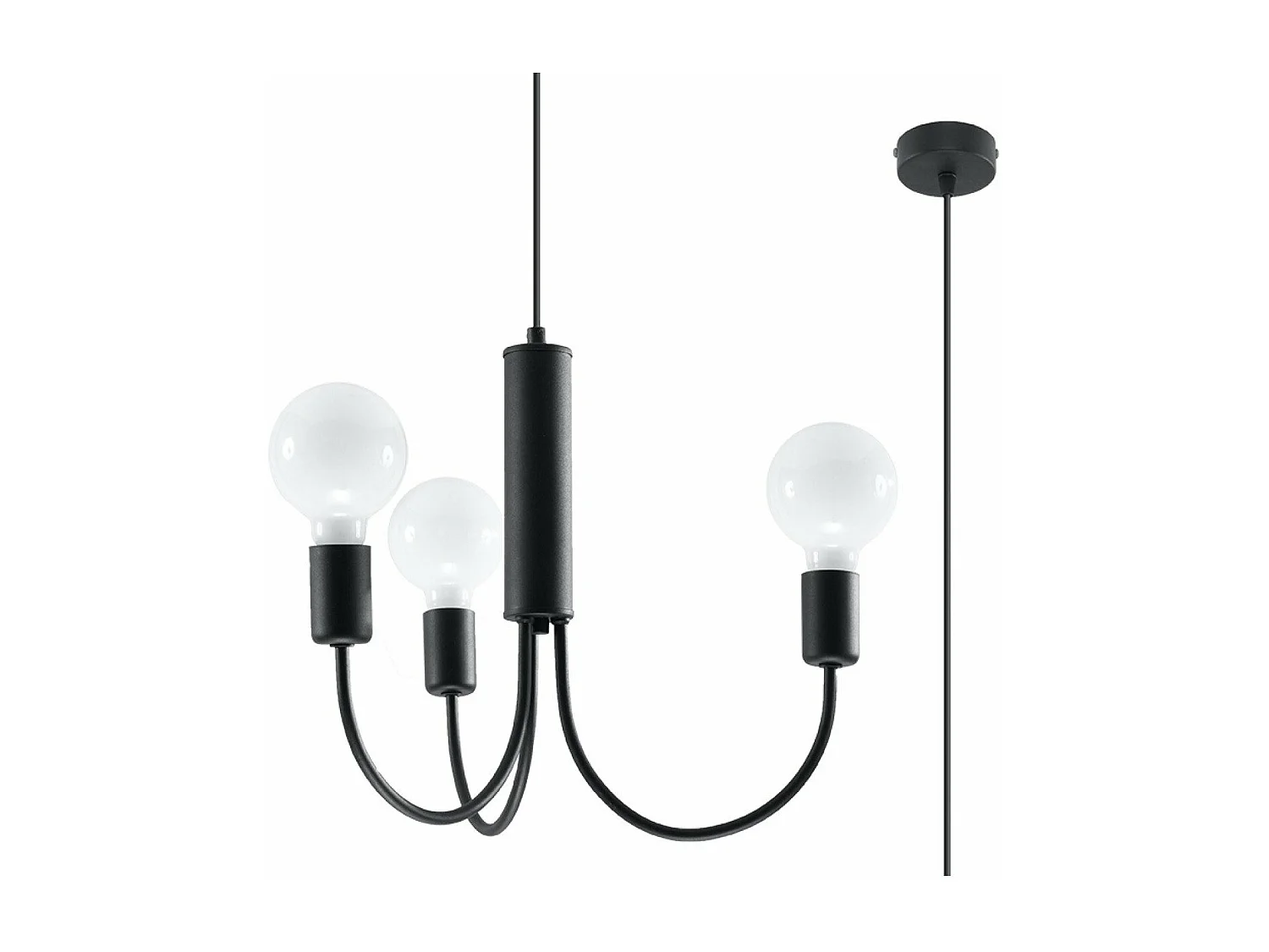 Lustre Polaris 3 noir