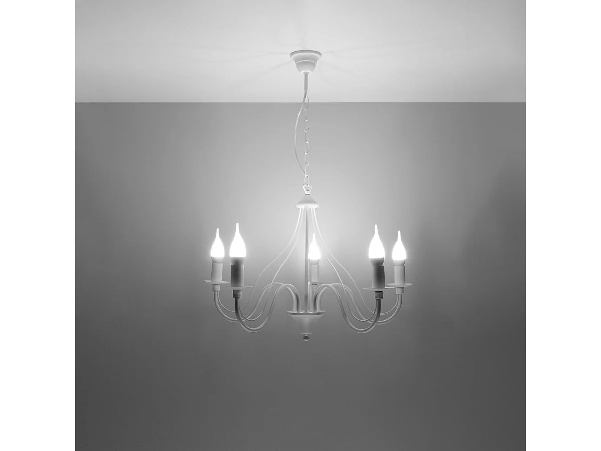 Lustre MinervaNebula 5 blanc