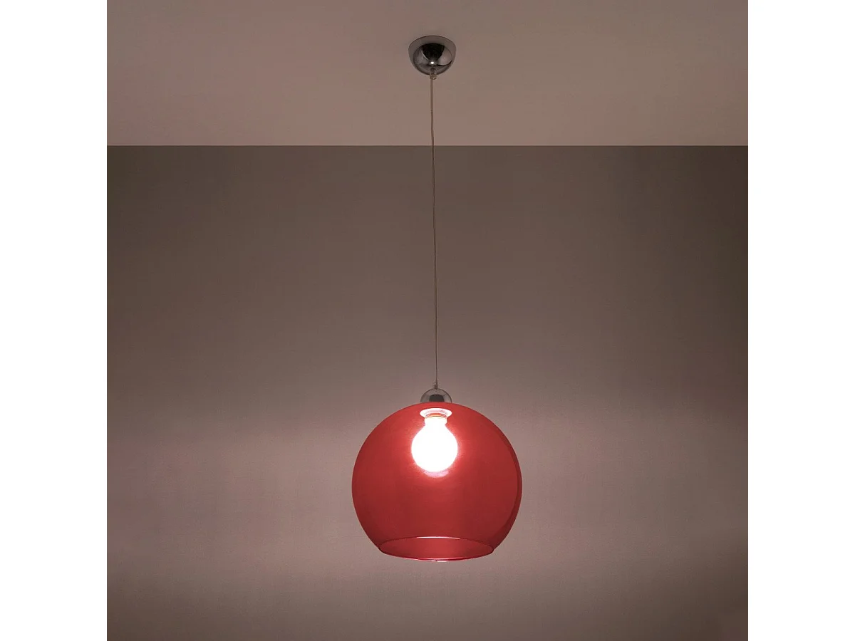 Lampe pendante Borealis rouge
