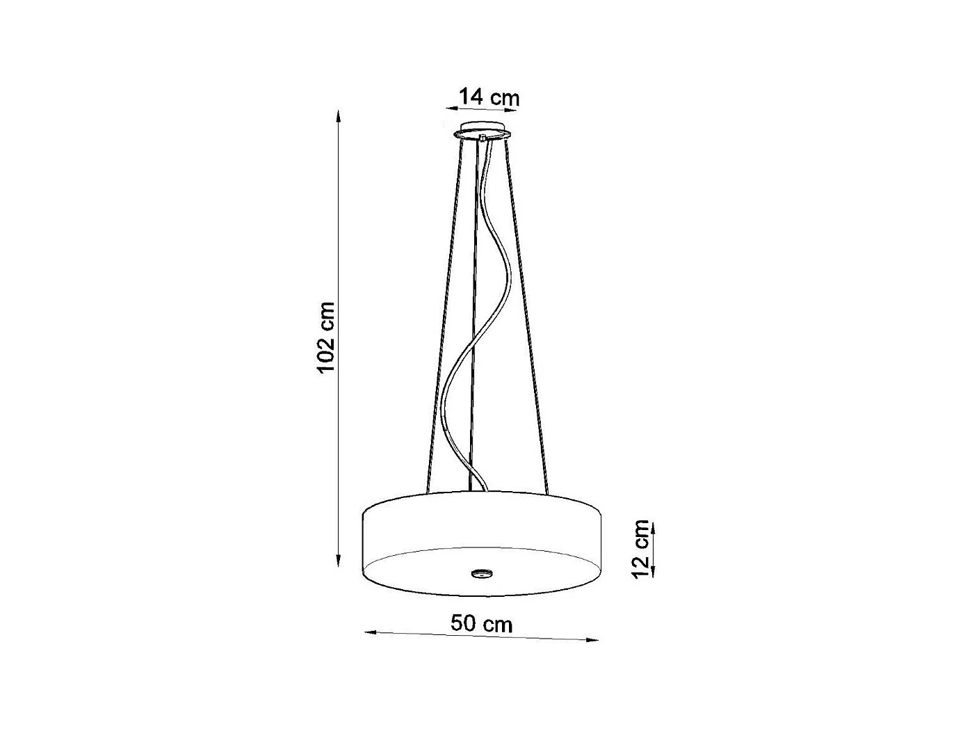 Lustre Aspidiske 50 blanc