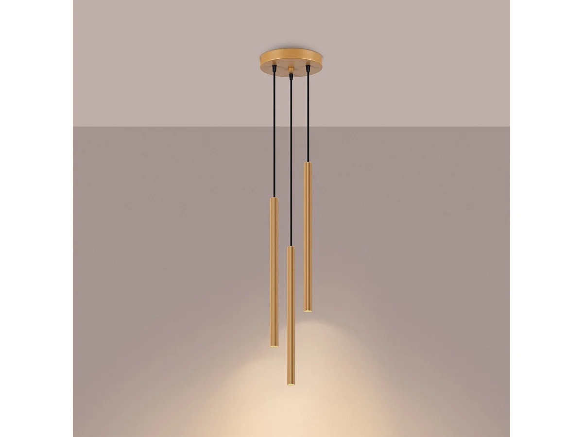 Lampe suspendue Astralis 3P or