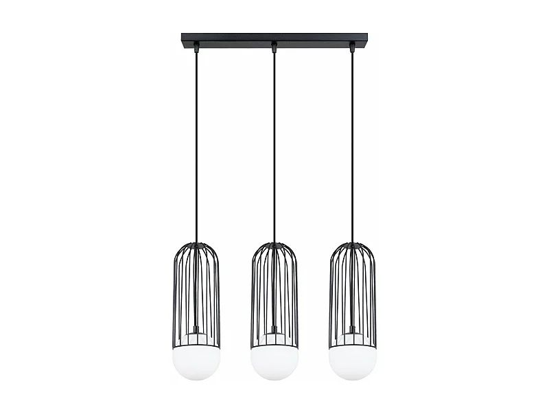 Lampe suspendue Borealys 3L noir