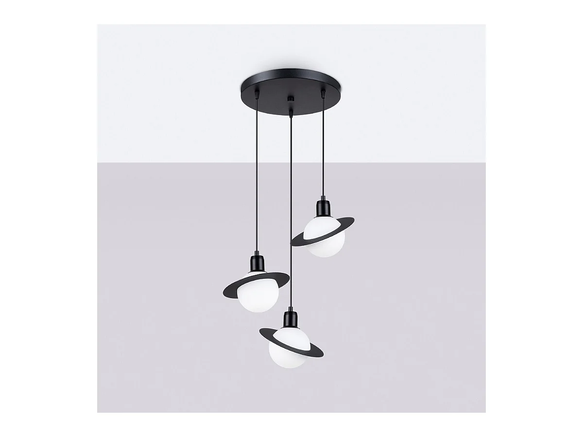 Lampe suspendue Hyperstar 3P noir