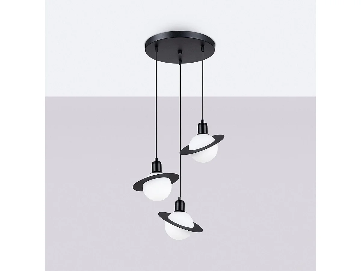 Lampe suspendue Hyperstar 3P noir