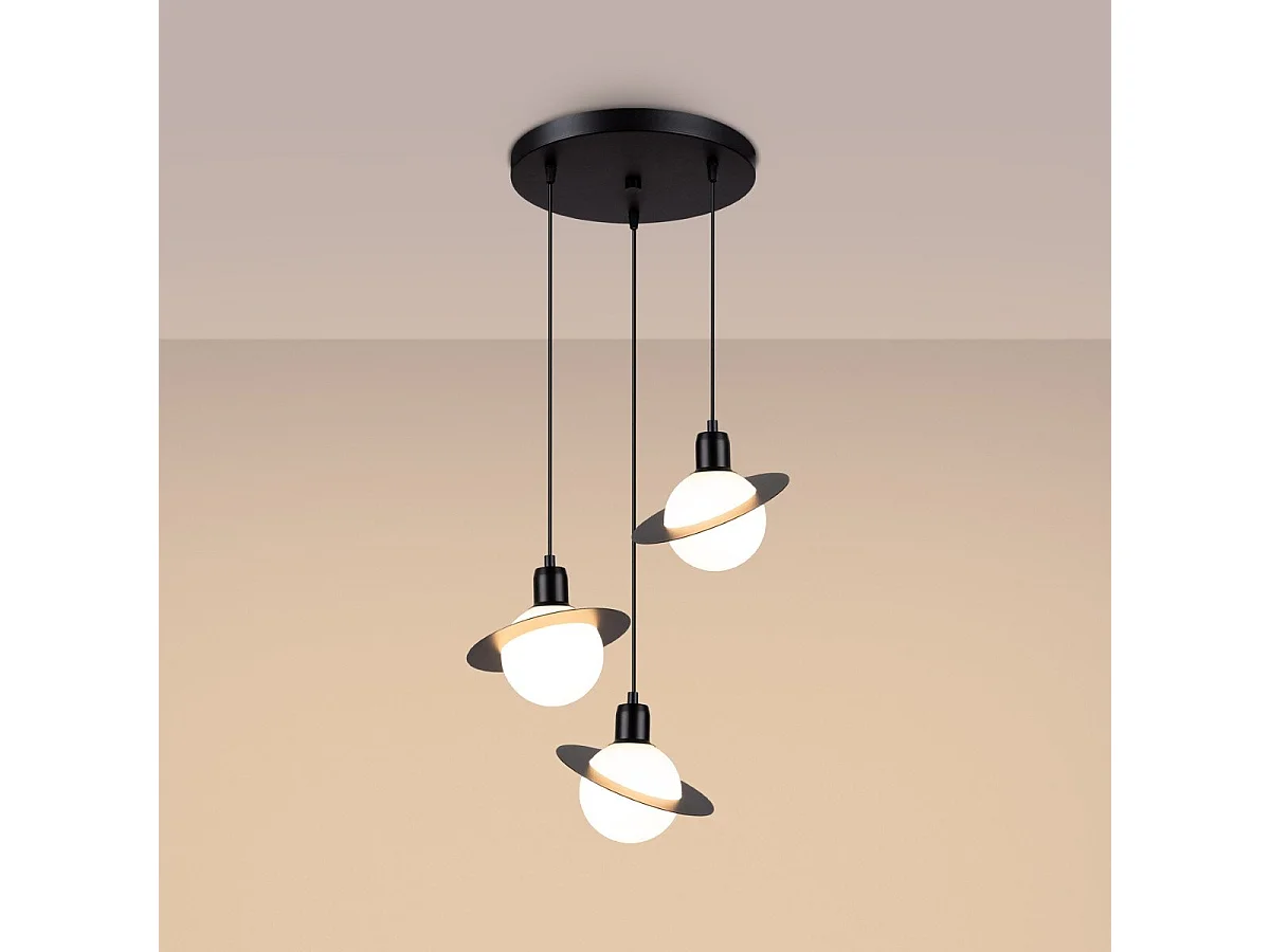 Lampe suspendue Hyperstar 3P noir