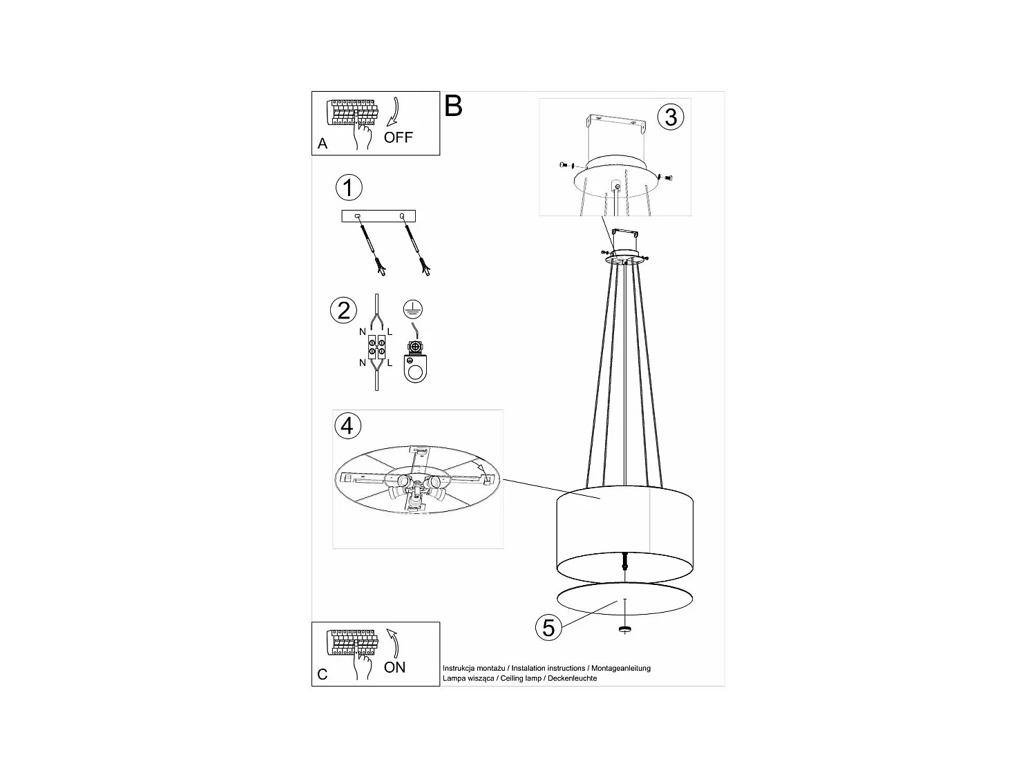 Lustre Noctis 50 noir