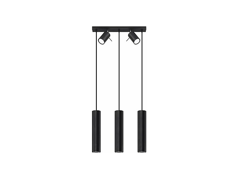 Lampe suspendue Lysandra 3 noir