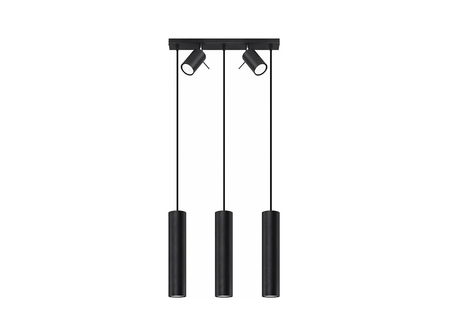 Lampe suspendue Lysandra 3 noir