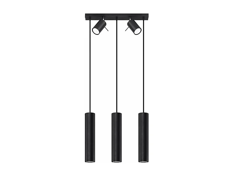 Lampe suspendue Lysandra 3 noir