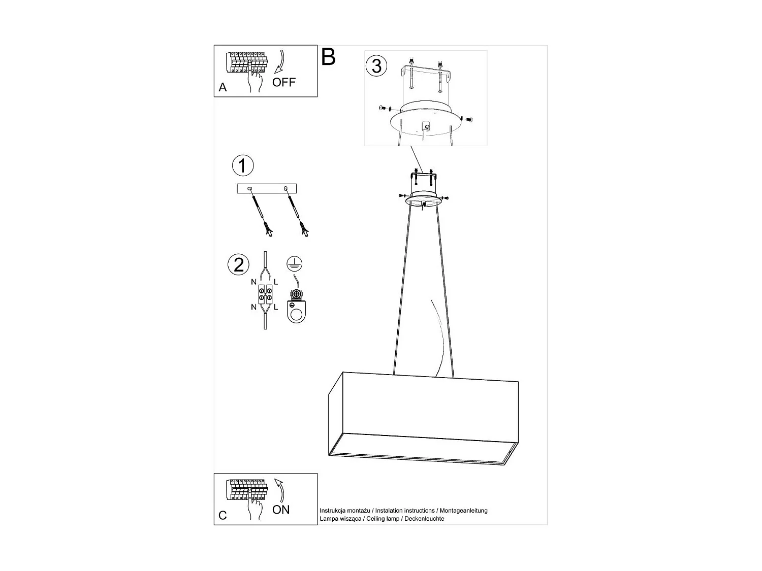 Lustre Scheat BIS 80 noir