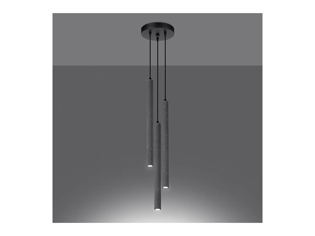 Lampe pendante Novastel 3P béton