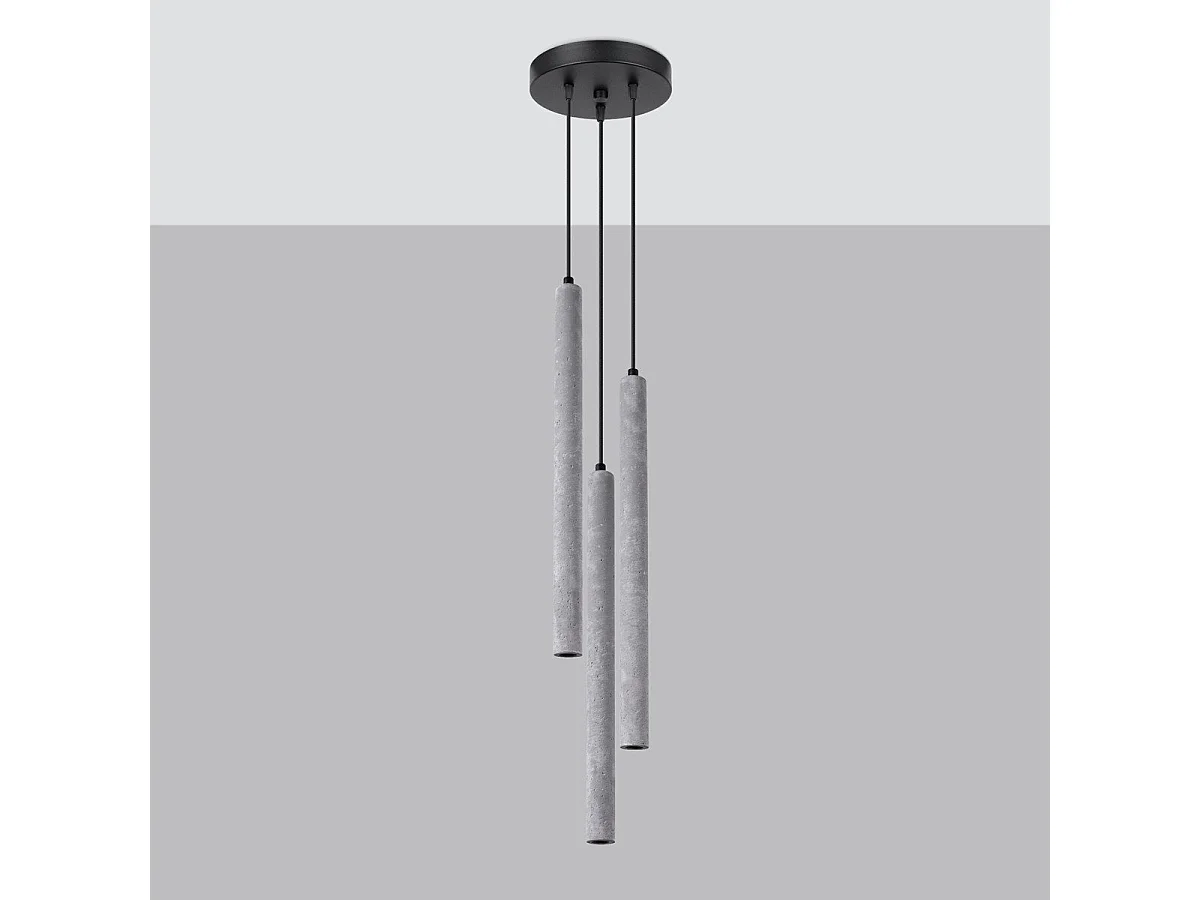 Lampe pendante Novastel 3P béton