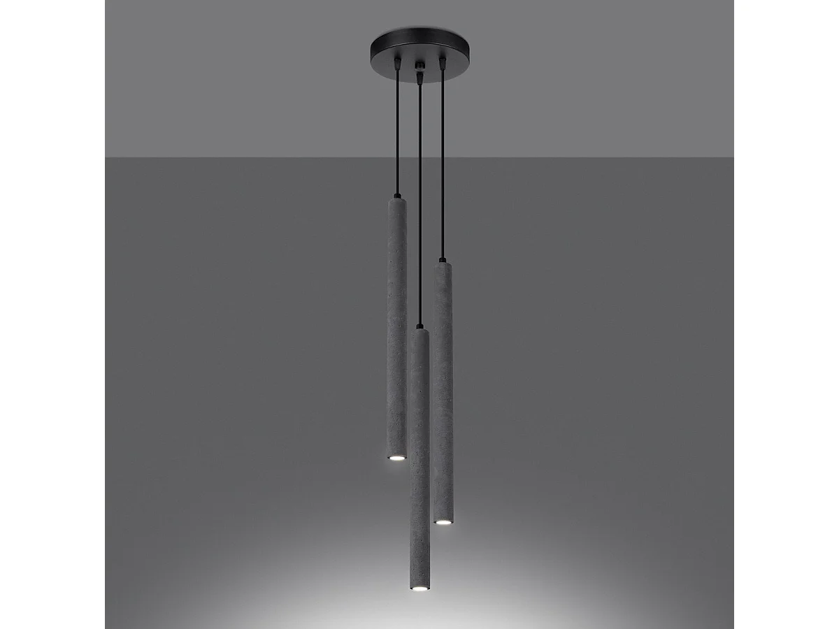 Lampe pendante Novastel 3P béton