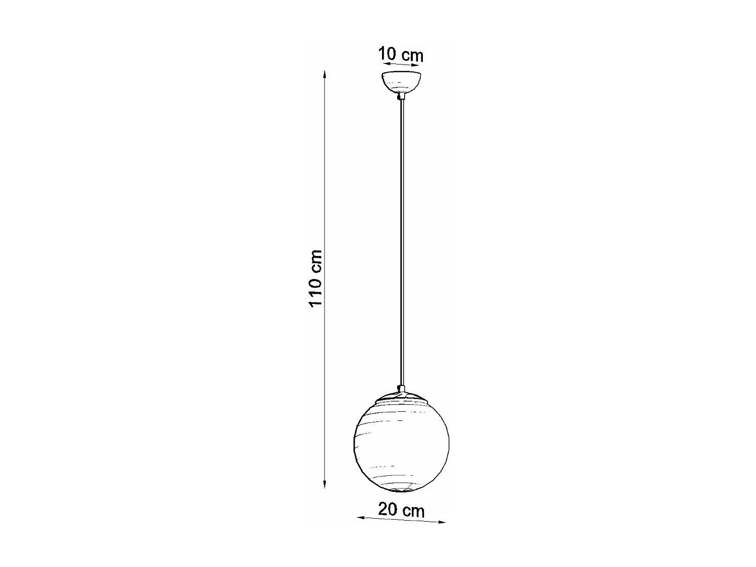 Lampe pendante Thiziri 20