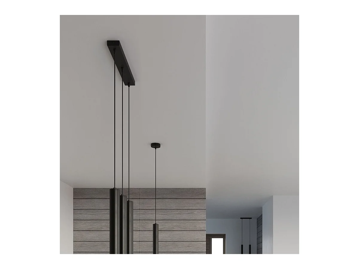 Lampe pendante Ziva 2 noir