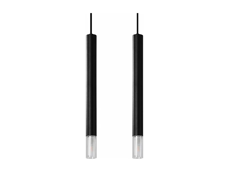 Lampe pendante Ziva 2 noir