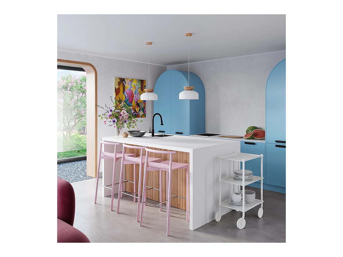 Lampe suspendue Marsis blanc