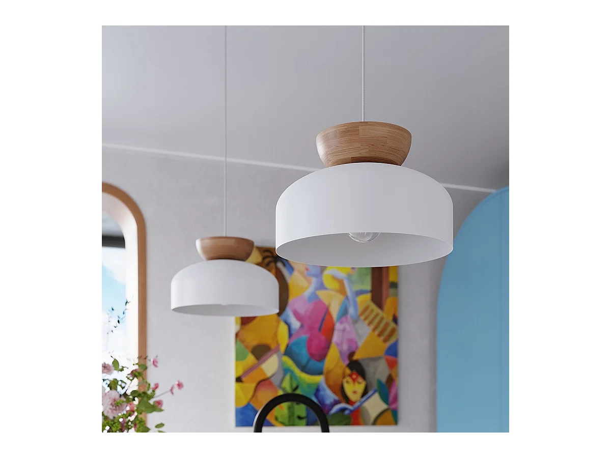 Lampe suspendue Marsis blanc