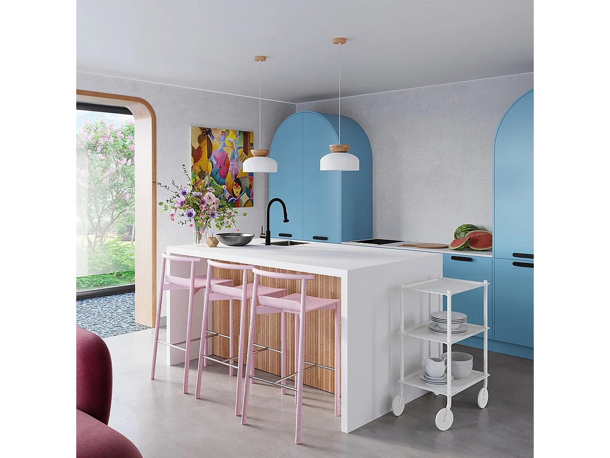 Lampe suspendue Marsis blanc