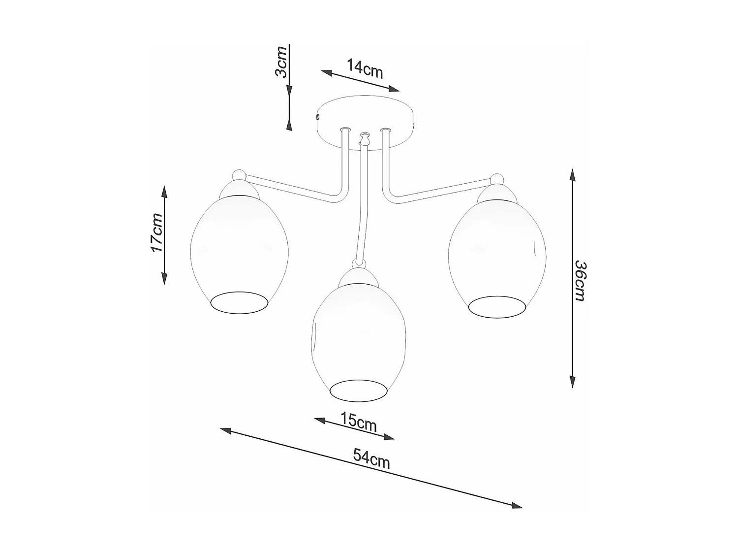 Lustre Filament 3 noir