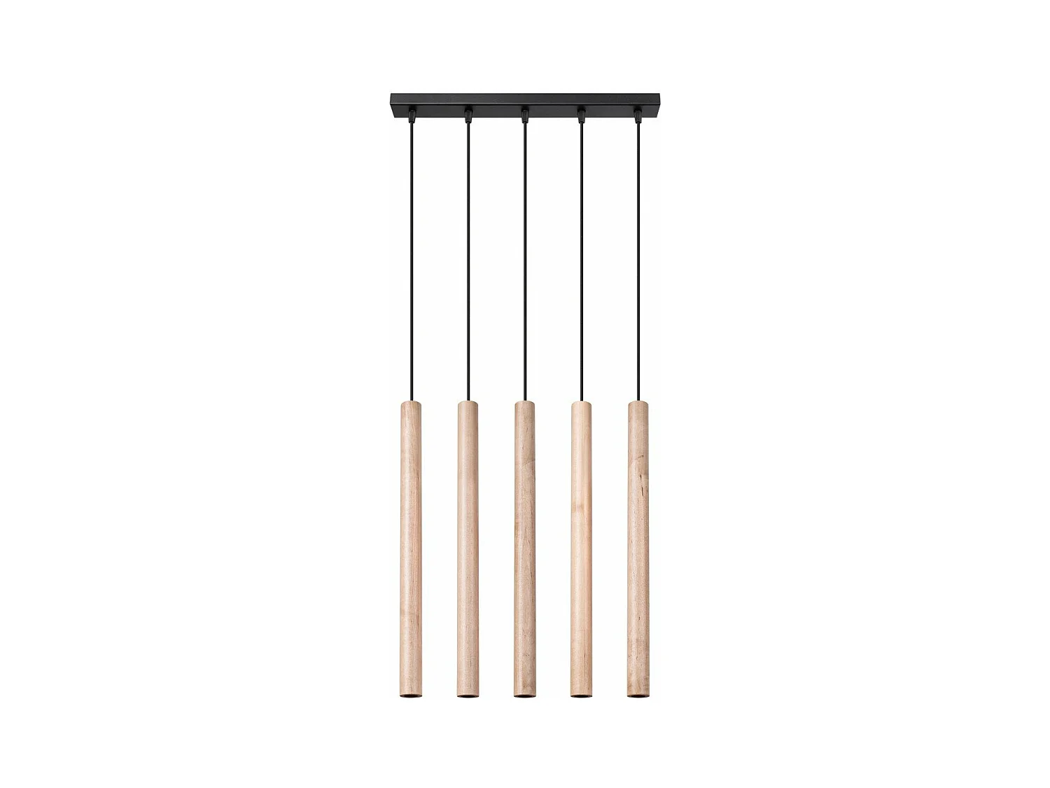 Lampe suspendue Novastel 5L bois