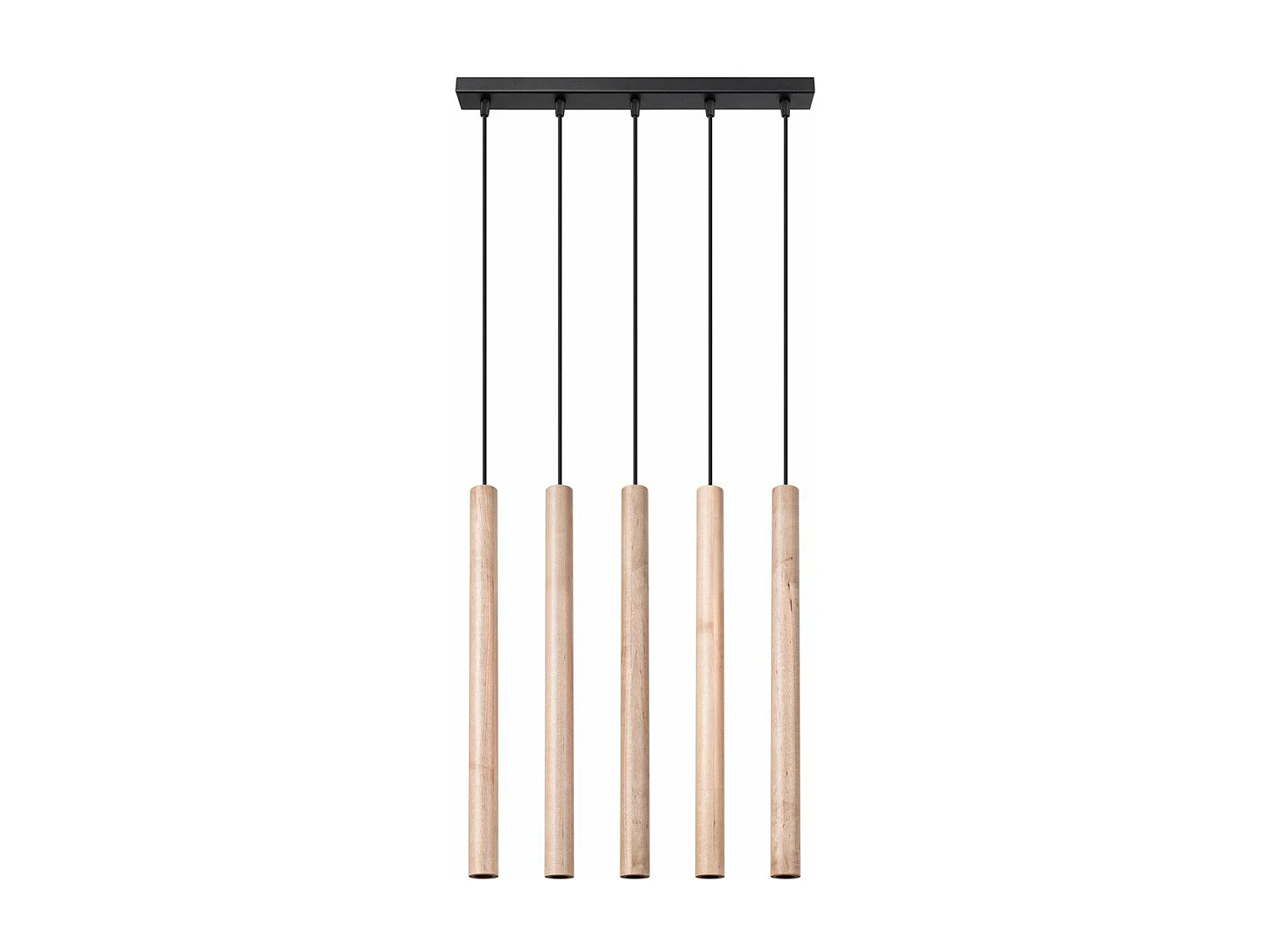 Lampe suspendue Novastel 5L bois