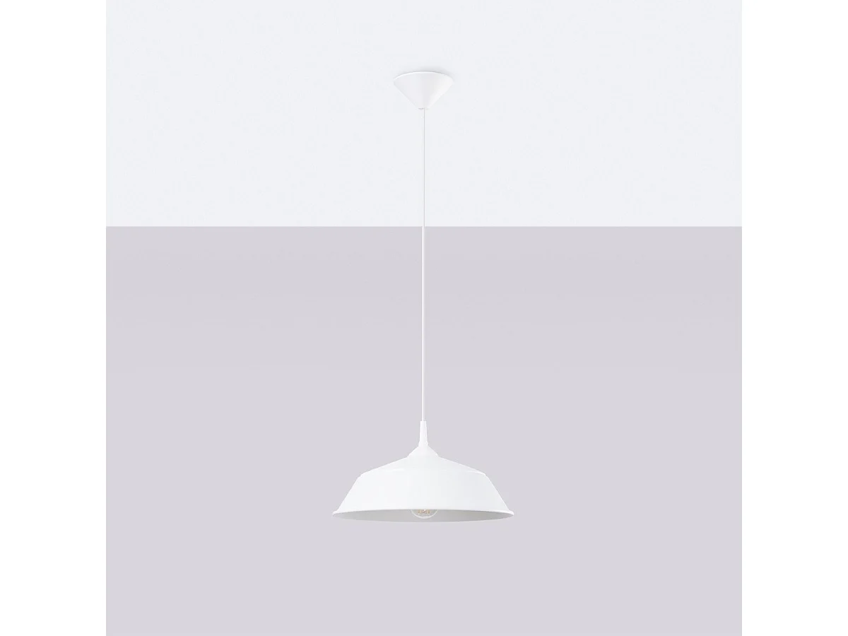 Lampe suspendue Fractal blanc