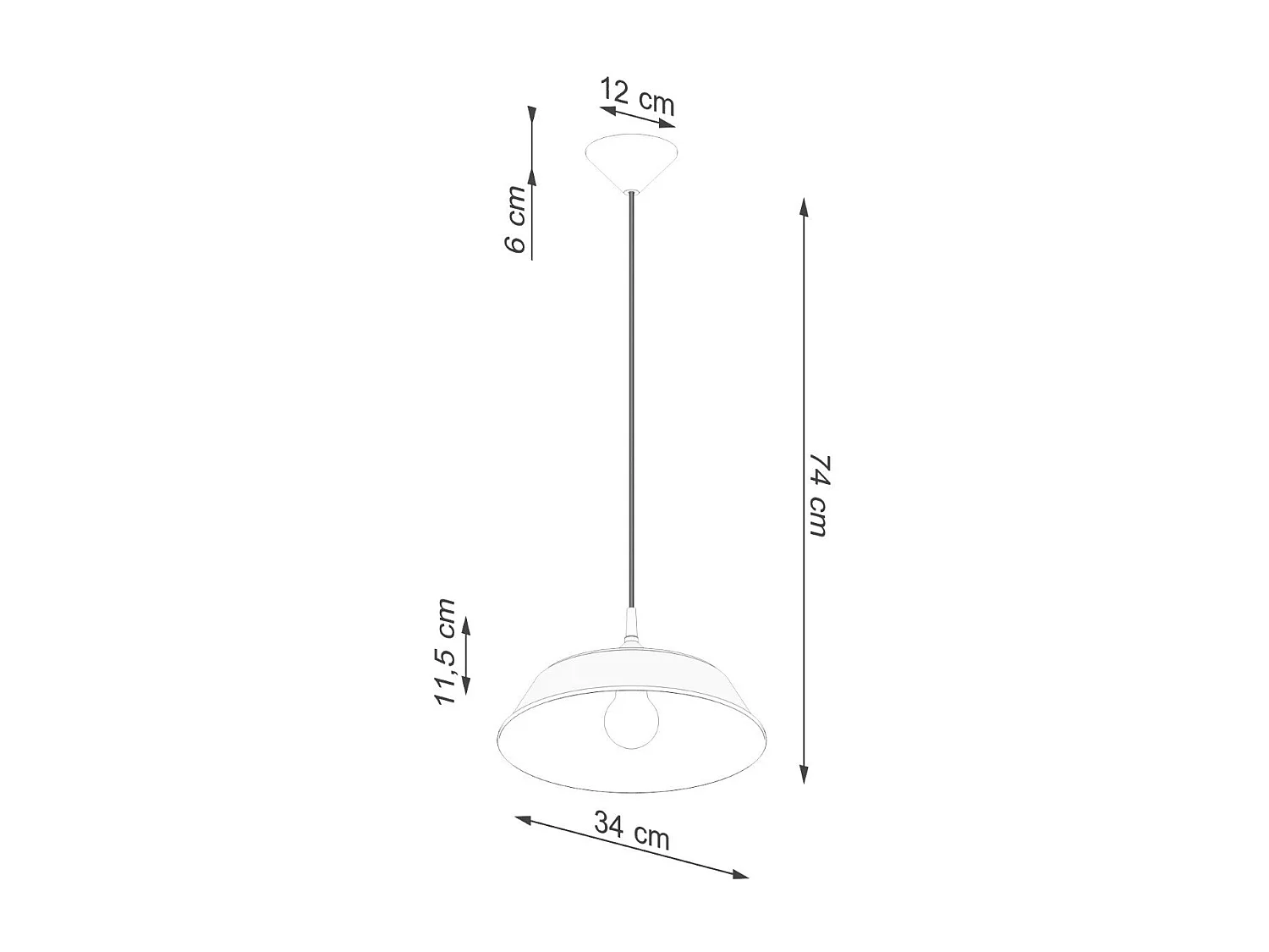 Lampe suspendue Fractal blanc