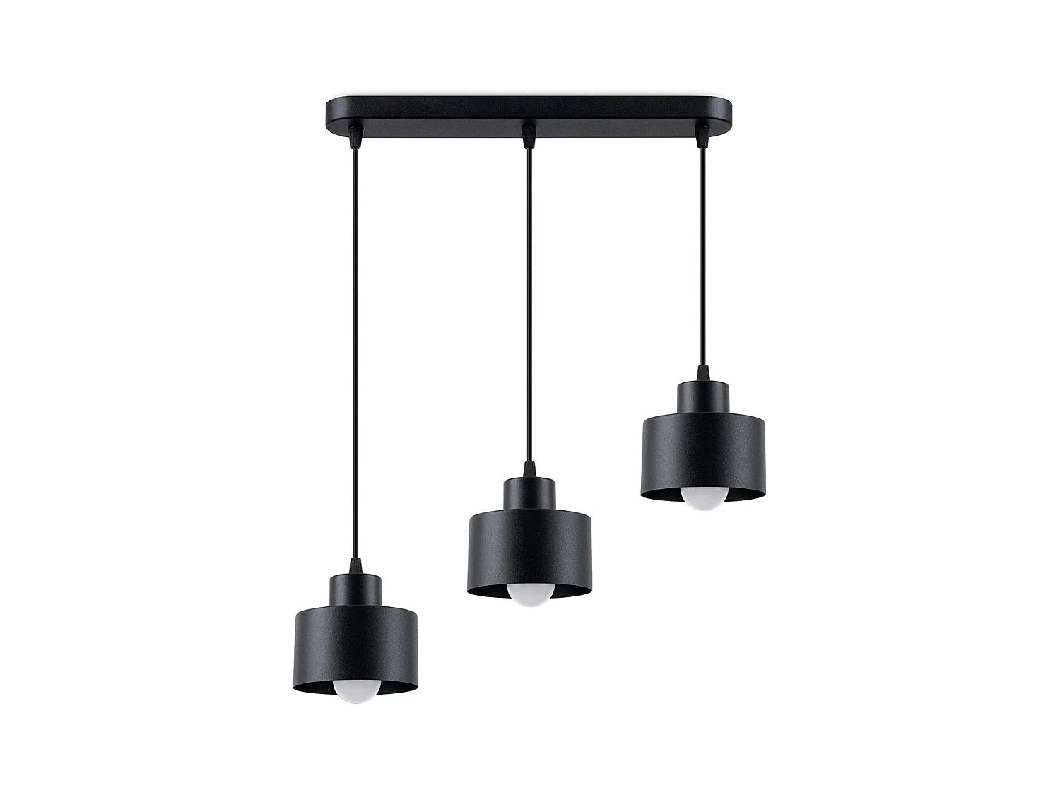 Lampe suspendue Savitar 3 noir