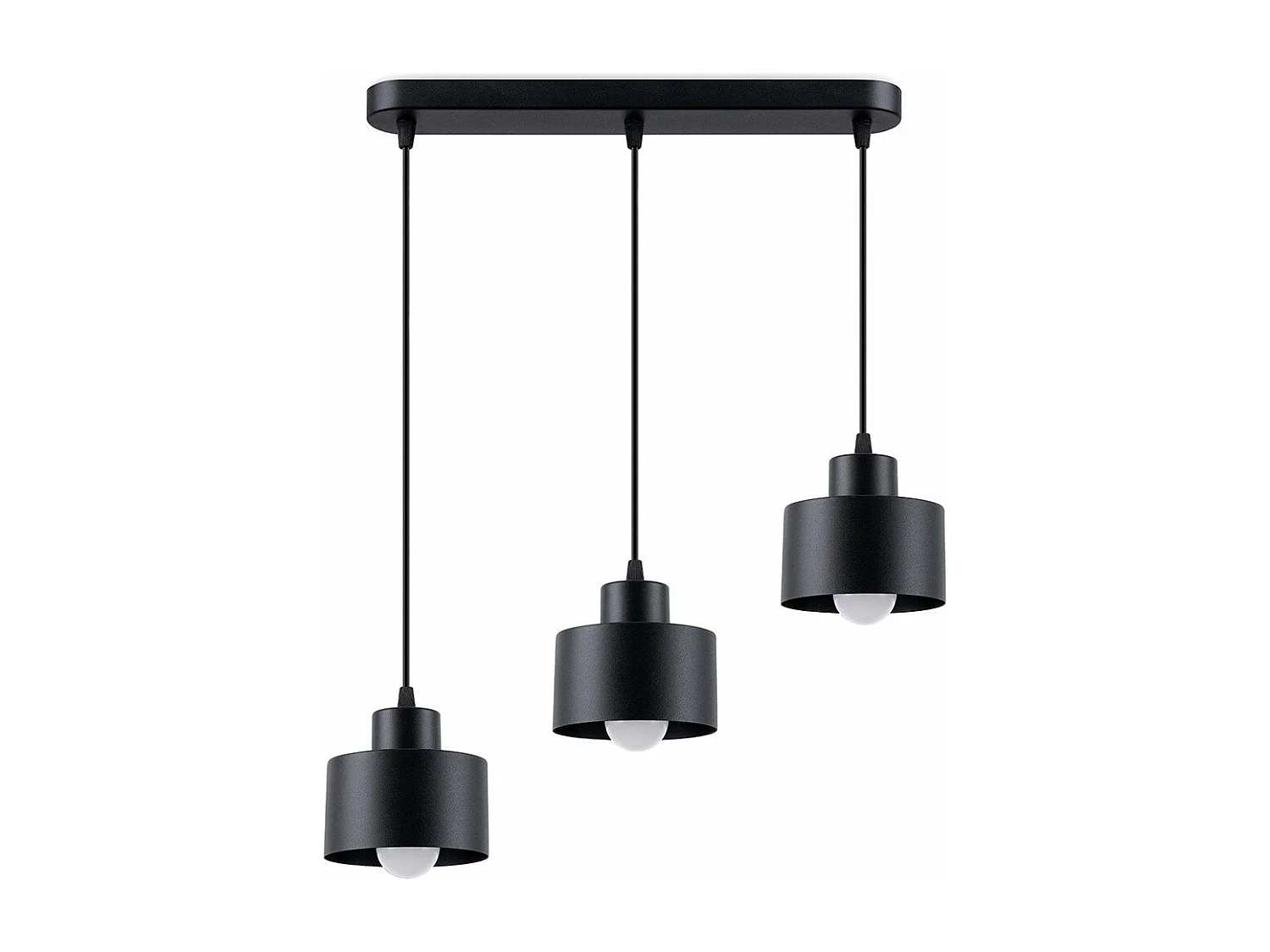 Lampe suspendue Savitar 3 noir
