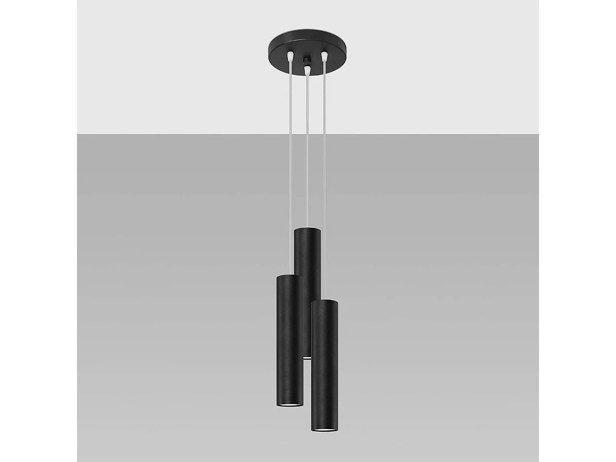 Lampe suspendue Luminis 3P noir