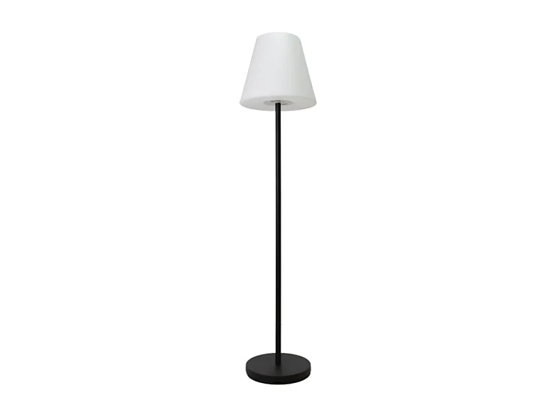 Lámpara de pie Biana Lumit portátil LED RGB con USB + mando blanco Ø34x150 cm