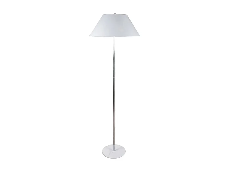 Lámpara de pie Natália Lumit 40W blanco/cromo Ø50x157 cm