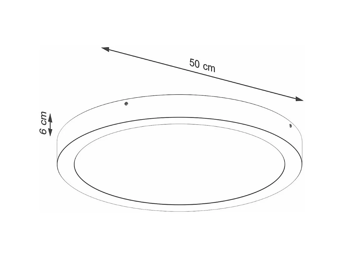 Plafonnier OnyxStar 50 blanc LED 3000K