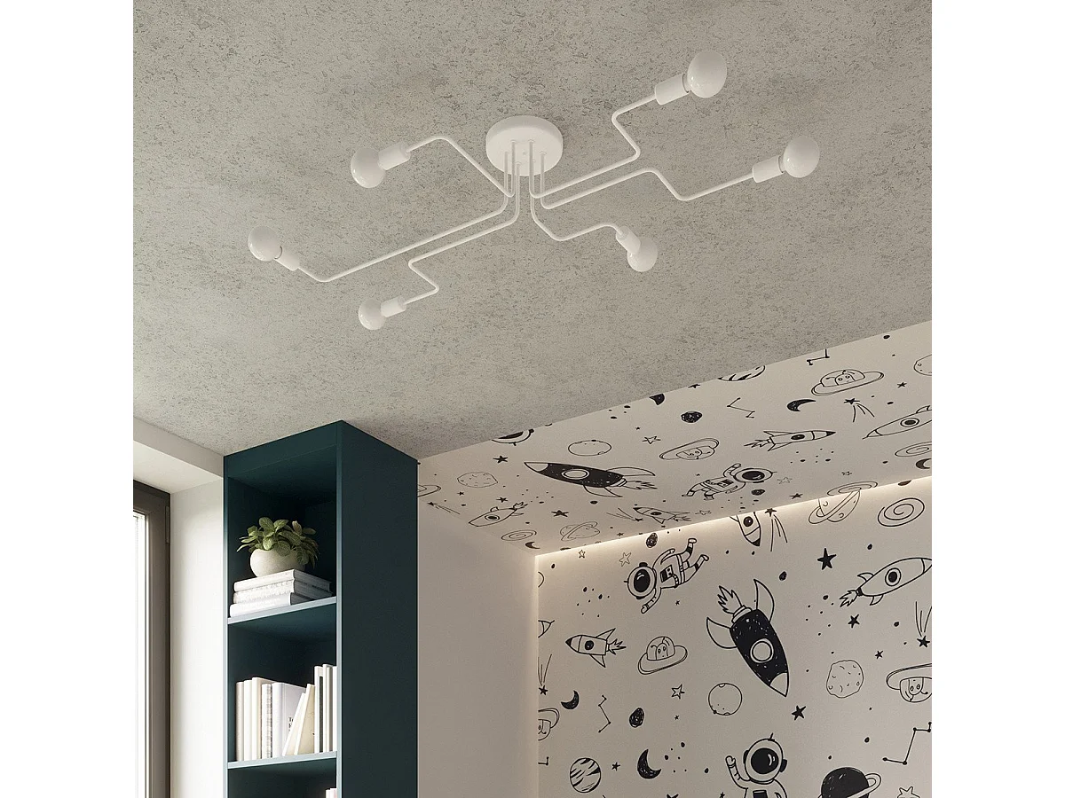 Lustre Orpheus 6 blanc