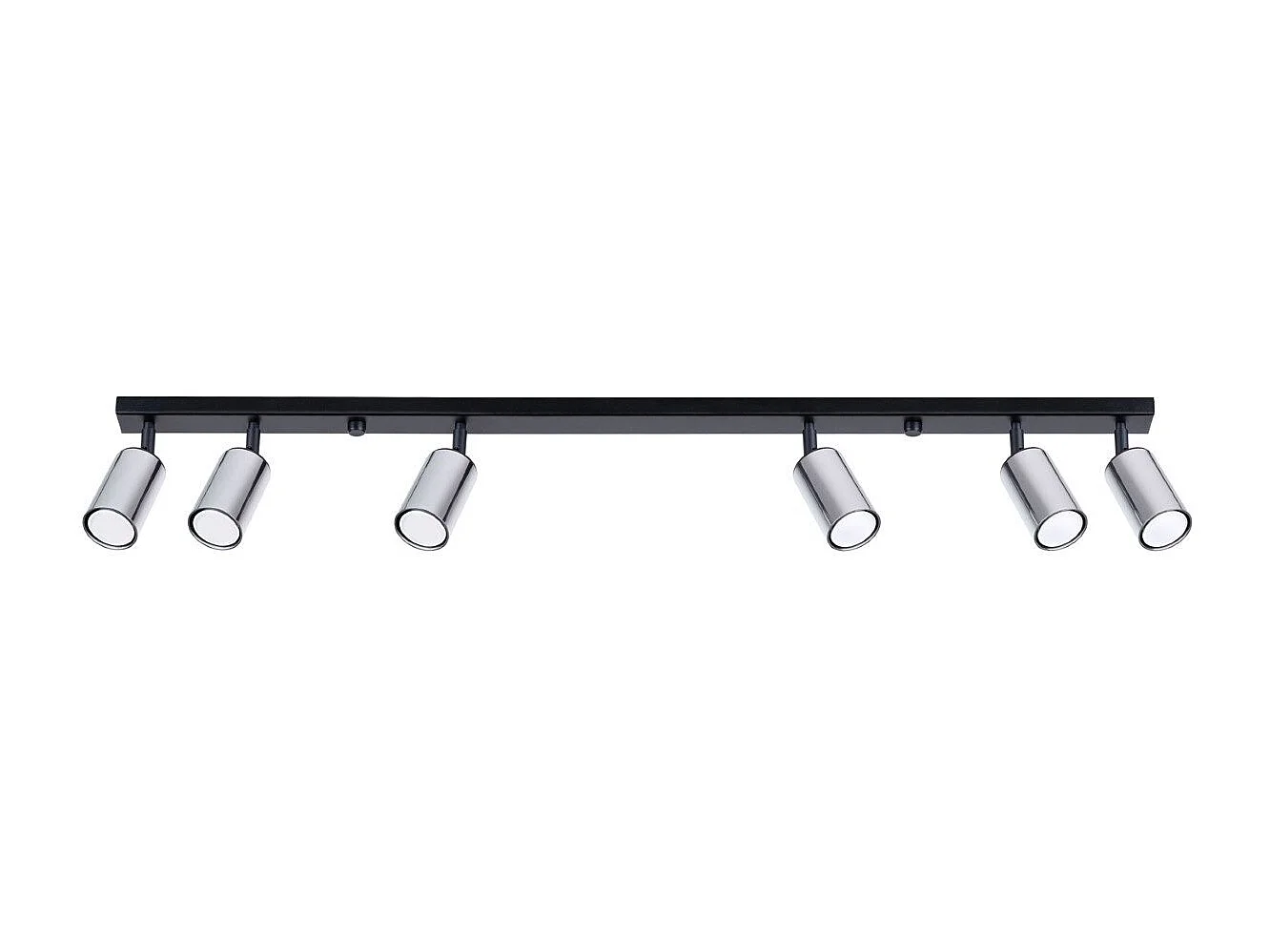 Plafonnier Vespera 6L noir-chrome