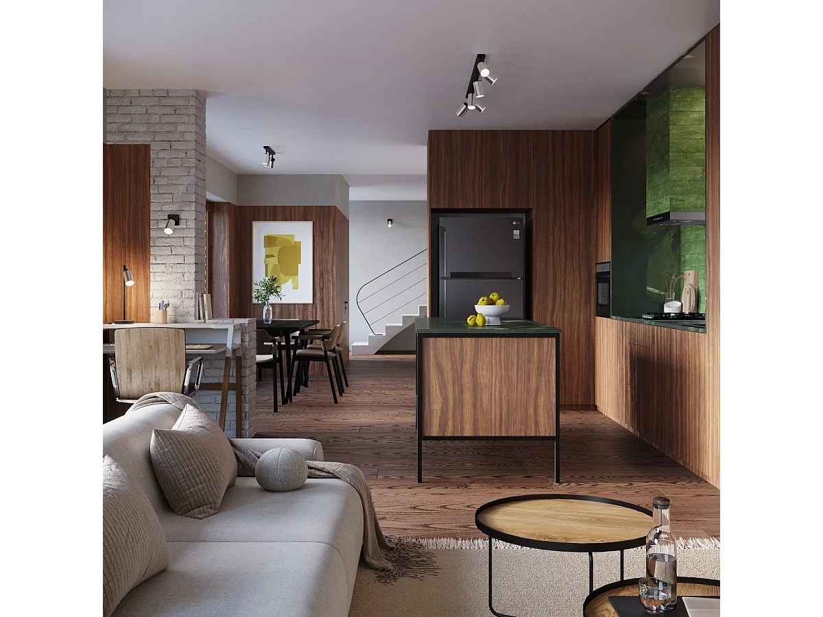 Plafonnier Vespera 6L noir-chrome