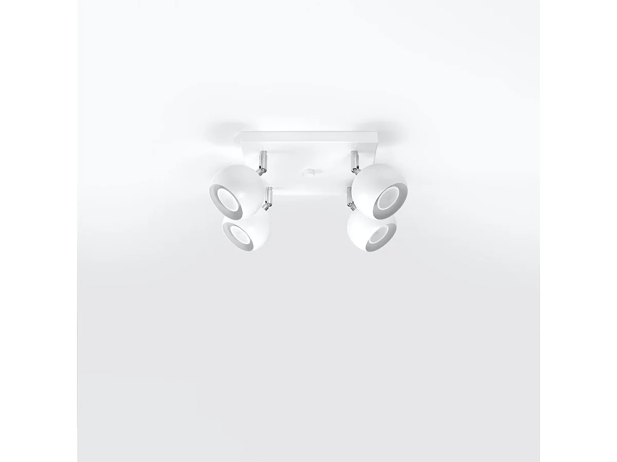 Plafonnier Oculus 4 blanc