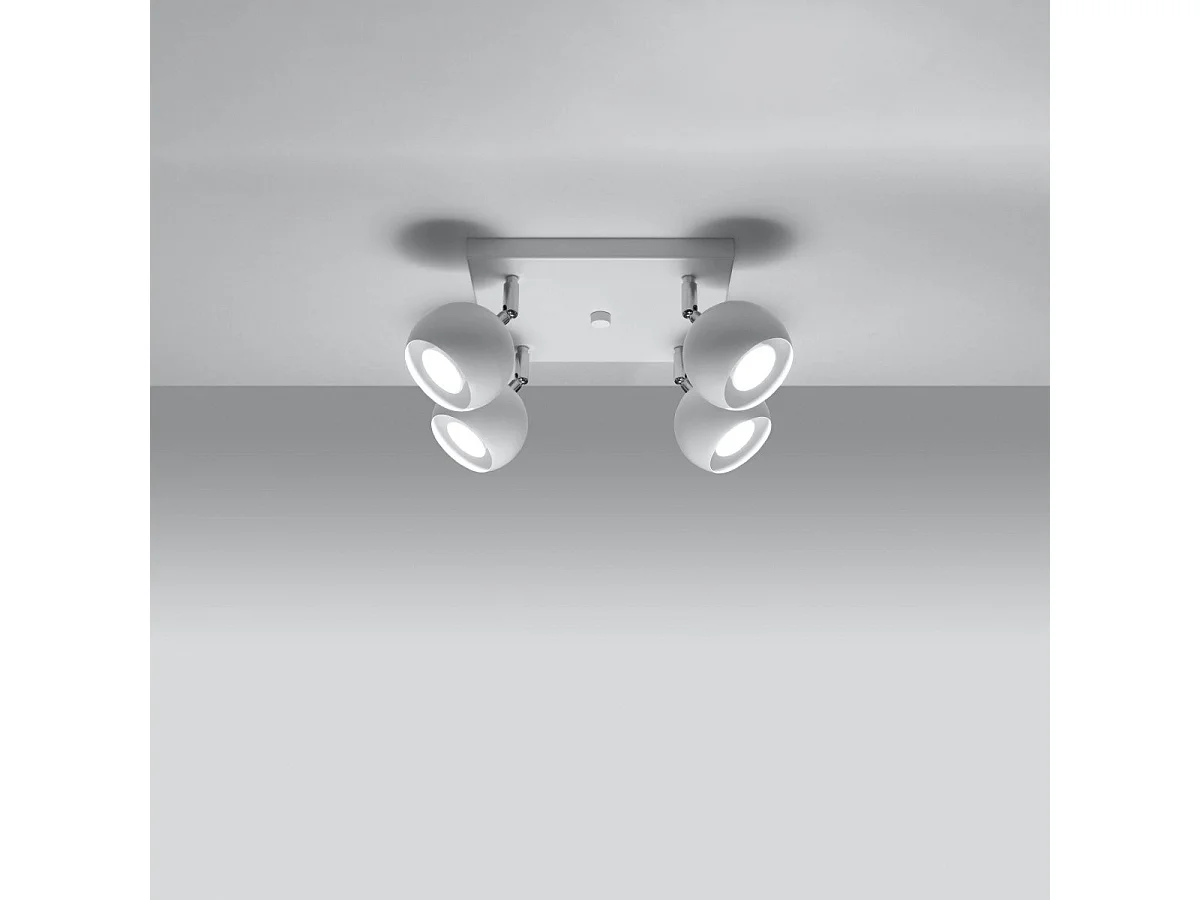 Plafonnier Oculus 4 blanc