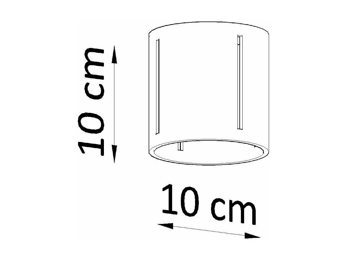 Plafonnier Yolz gris