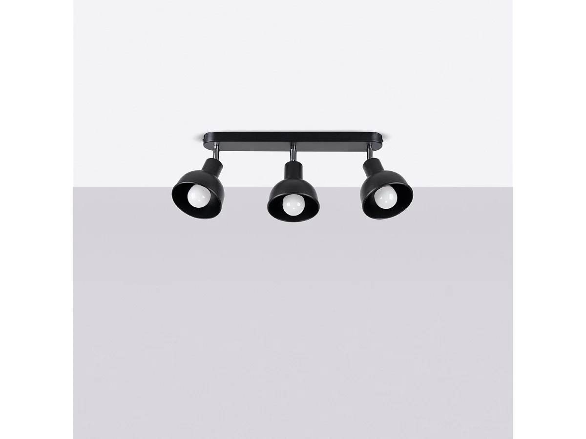 Plafonnier Elara 3 noir