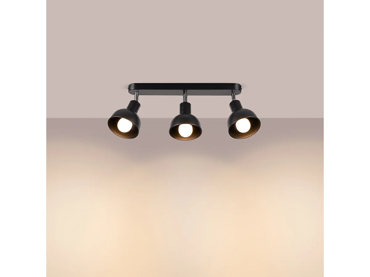 Plafonnier Elara 3 noir