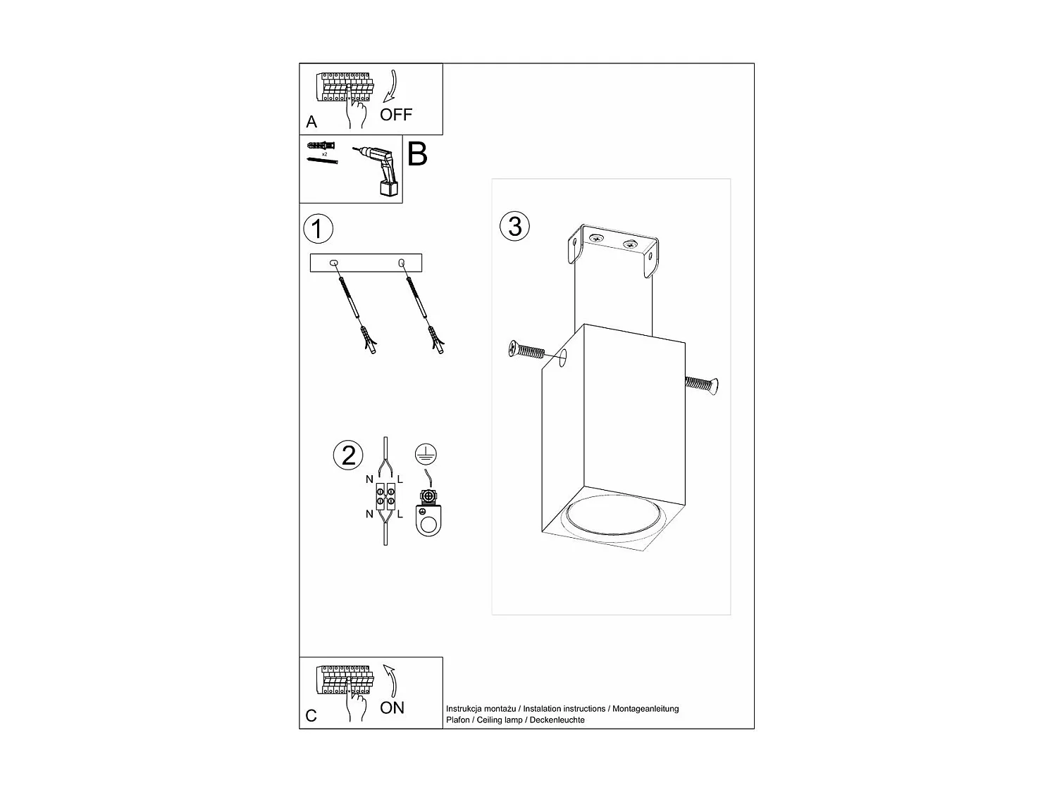 Plafonnier Kepler 10 chêne