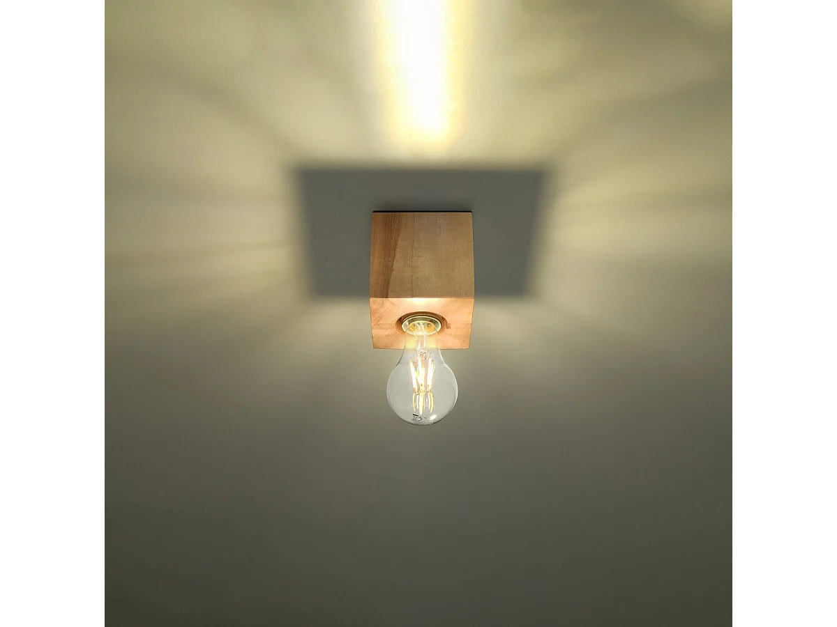 Plafonnier Azimuth en bois naturel