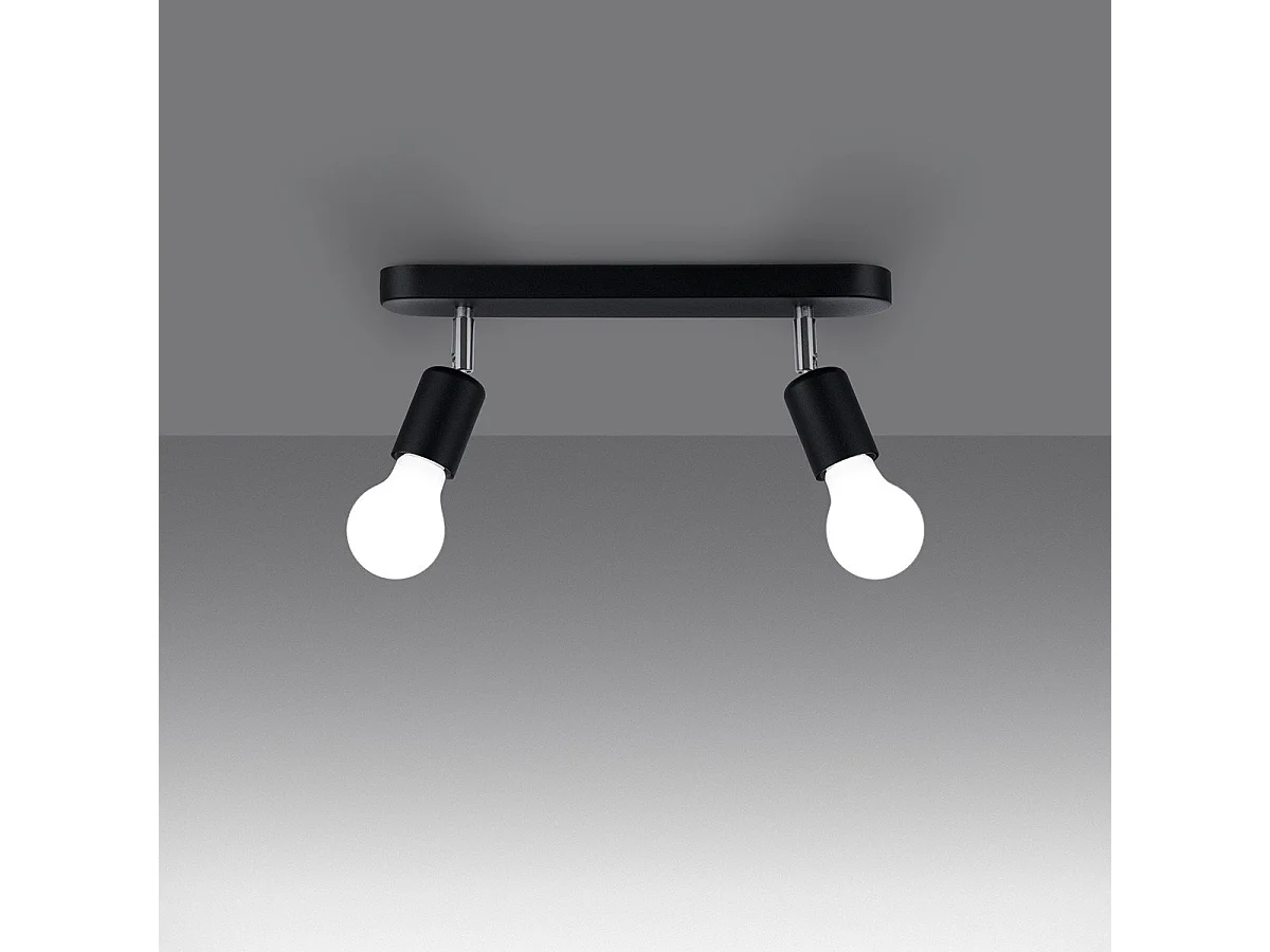 Plafonnier Fornax 2 noir