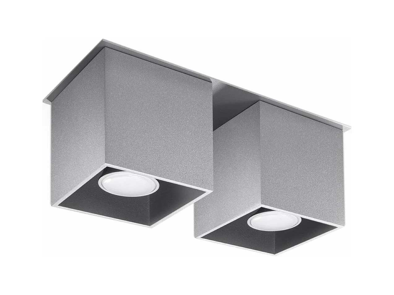 Plafonnier Quasar 2 gris