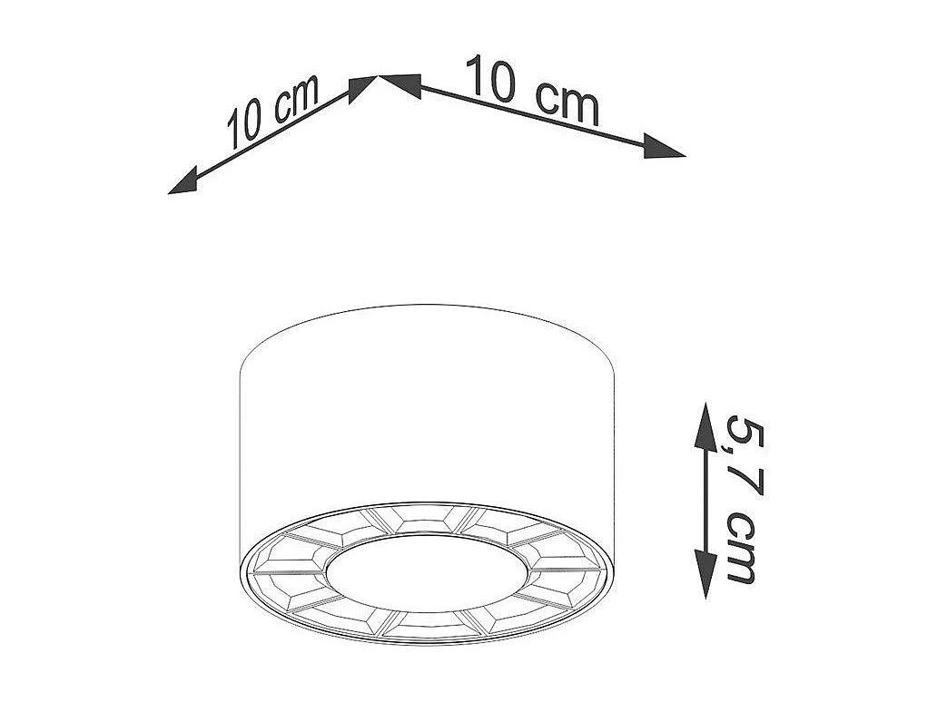 Plafonnier Diadem blanc LED