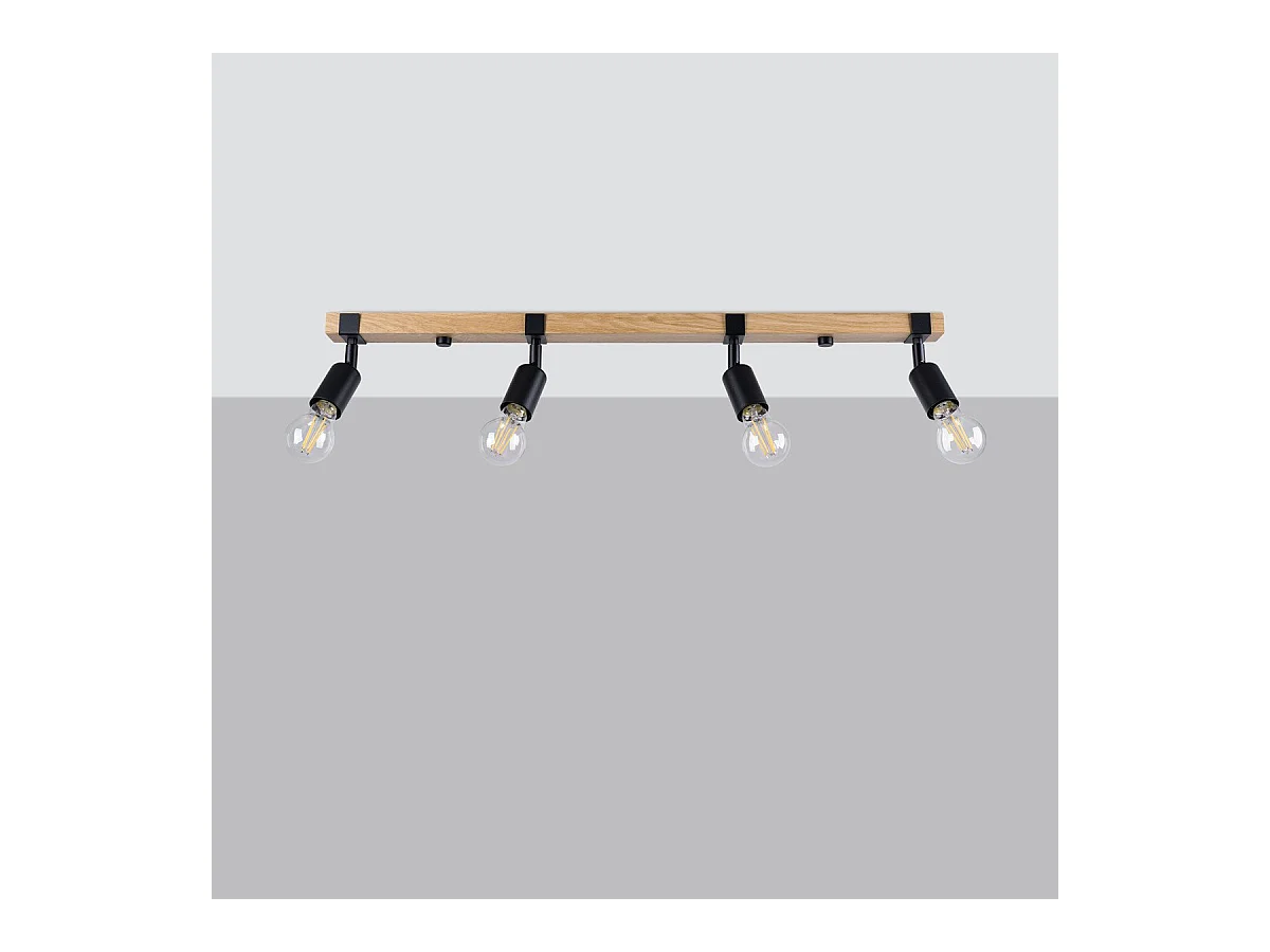 Plafonnier Naos 4 noir