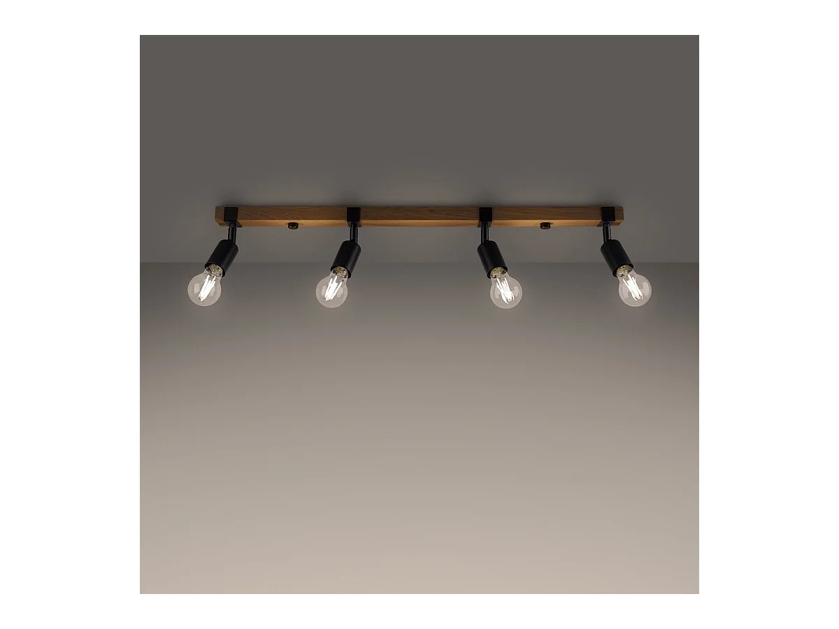 Plafonnier Naos 4 noir